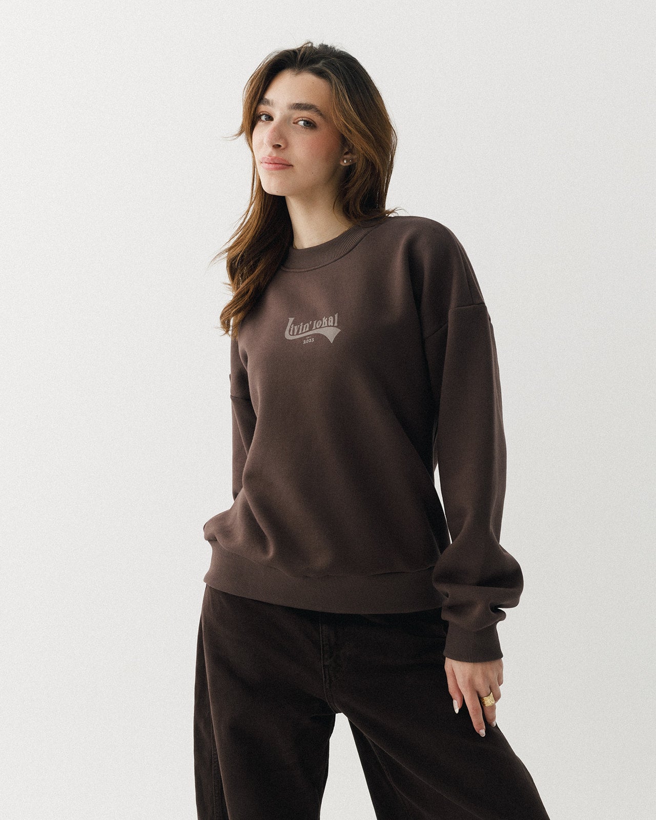 Livin' Lokal Crewneck (Cocoa Brown)