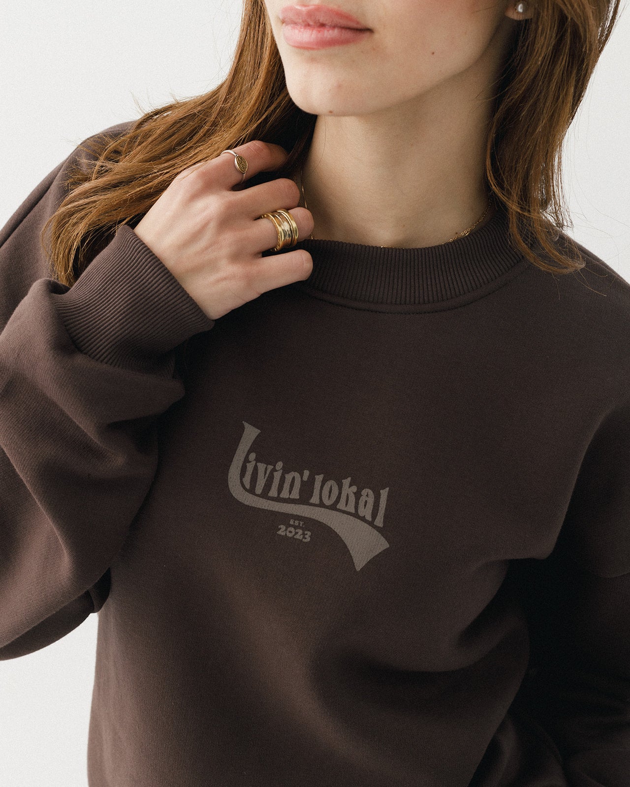 Livin' Lokal Crewneck (Cocoa Brown)