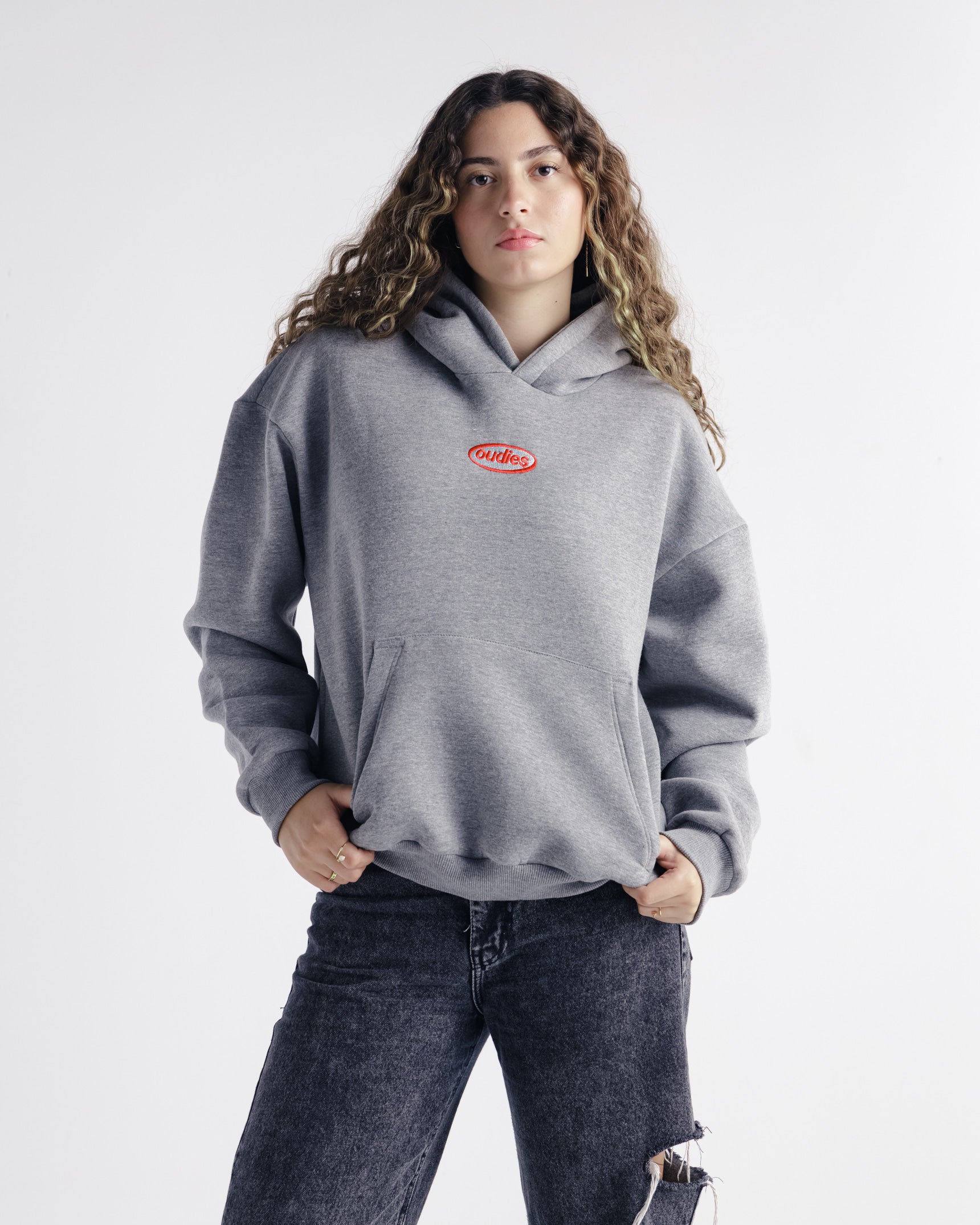 Oudies Trademark Hoodie (Heather Grey)