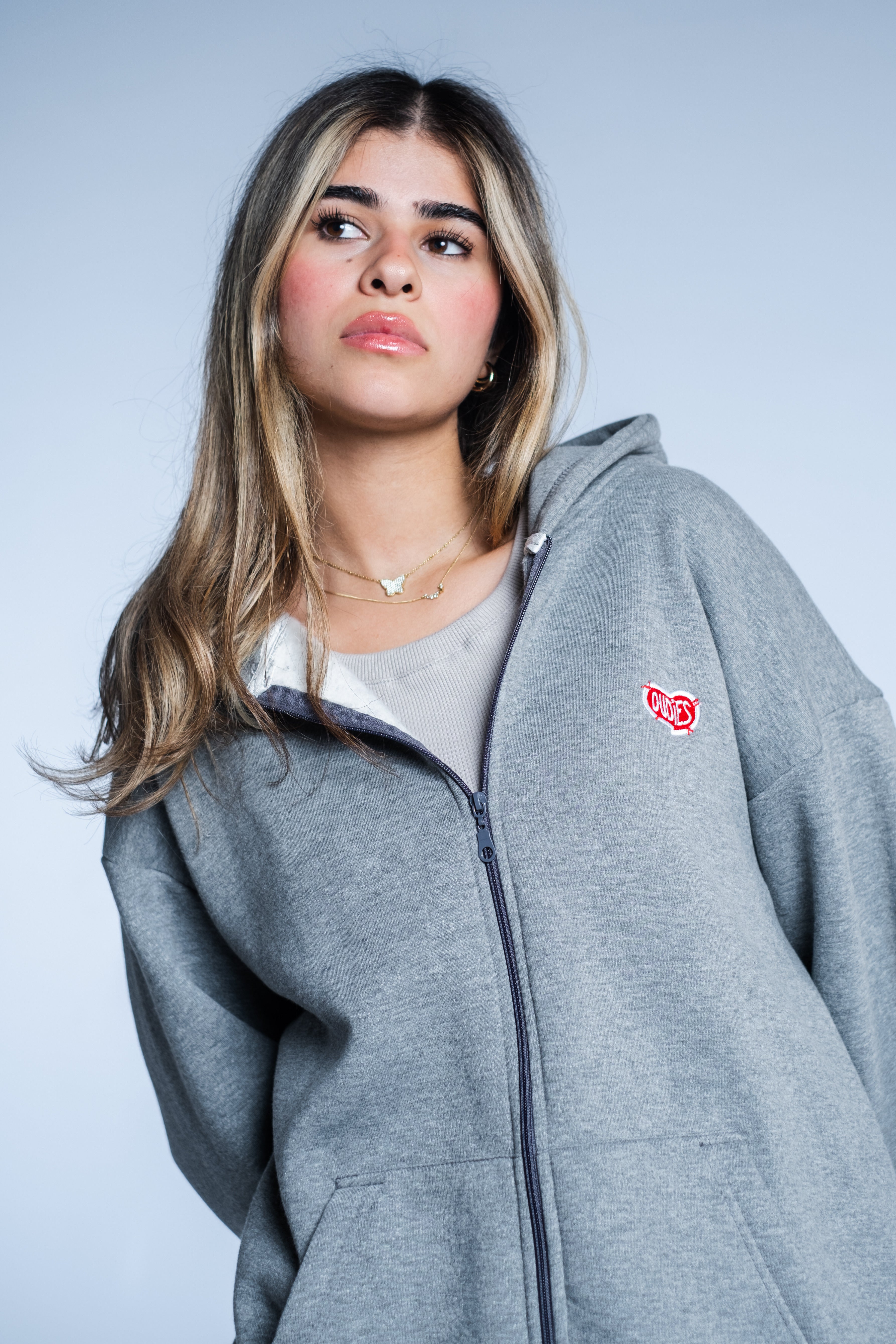 Full Zip Hoodie (Heather Grey)