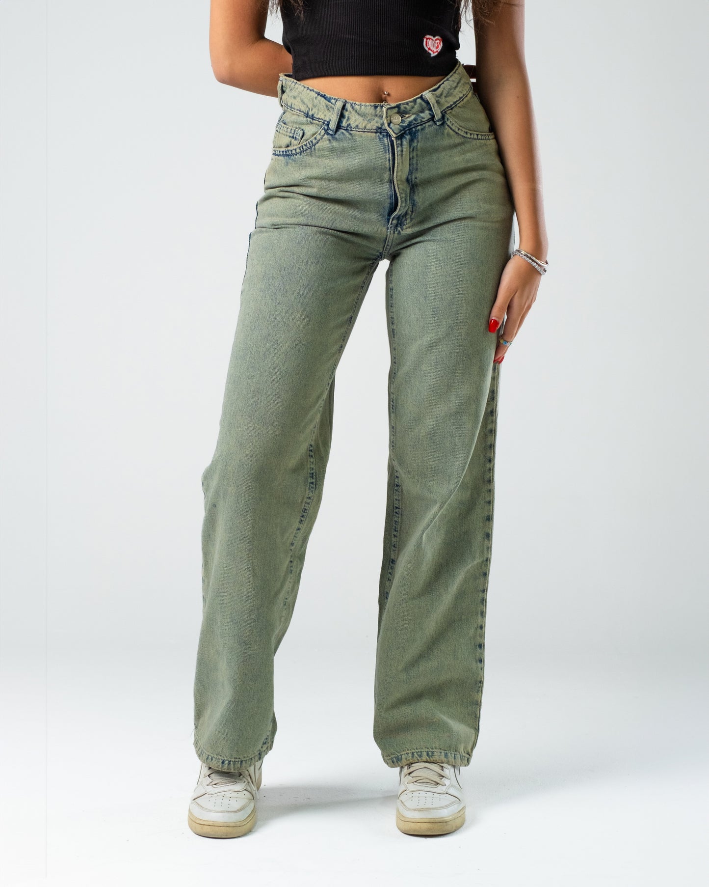 90's Fit Women's Jeans (Green)