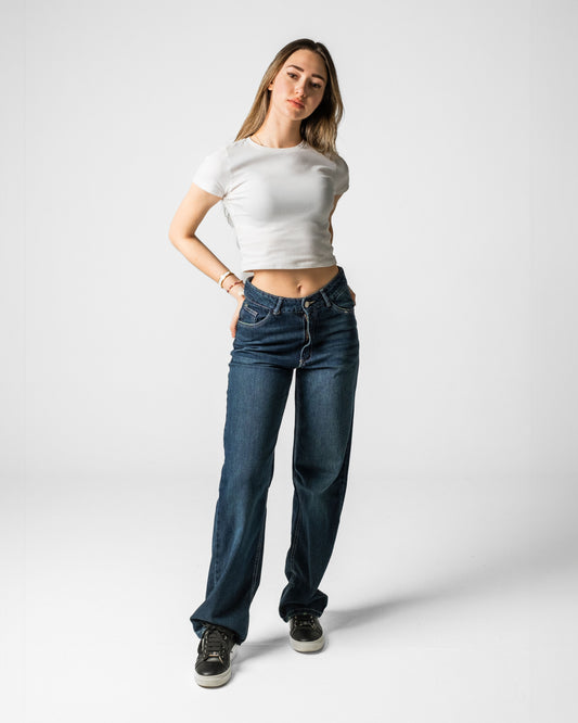 90s Fit Women's Jeans (Dark Blue)