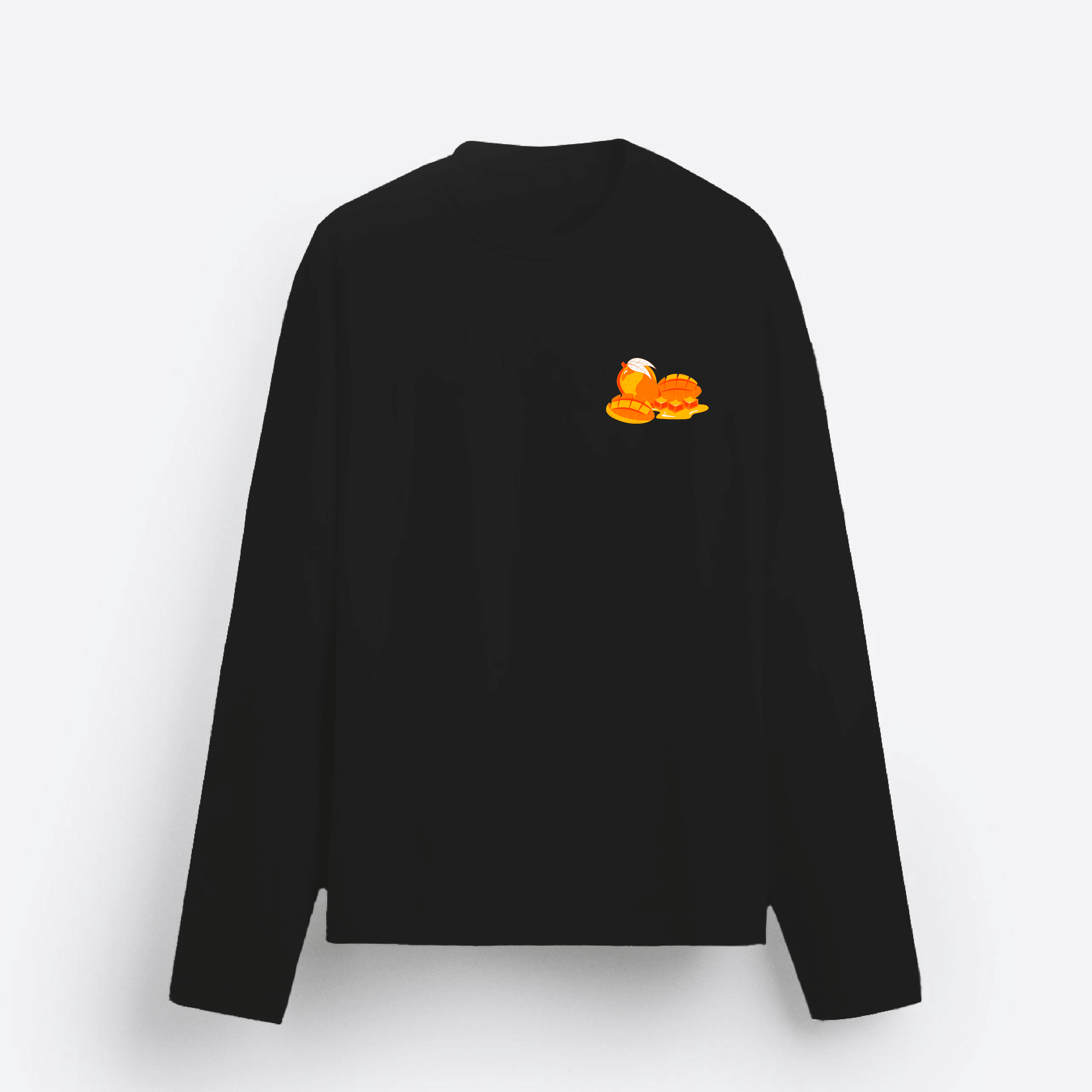 Farmers Market Mango Long Sleeve Tee (Black)