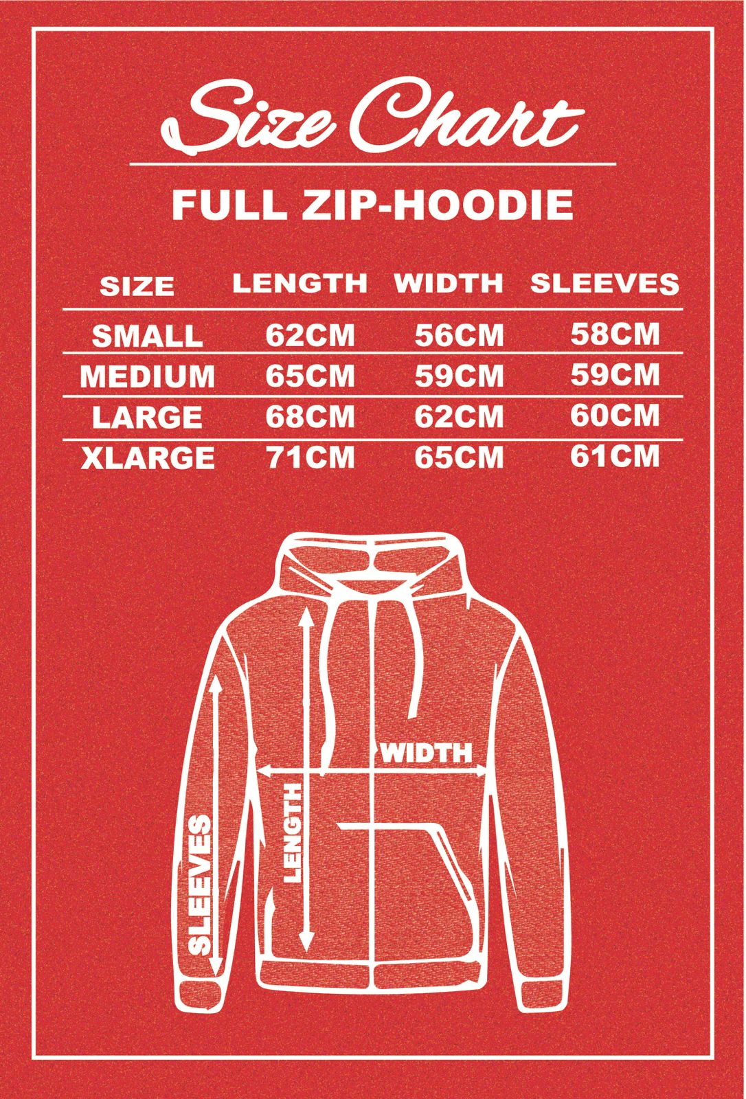 Full Zip Hoodie Embroidered (off-white)